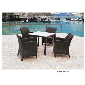 China 5pcs patio outdoor swimming wicker dining chairs -8086 on sale