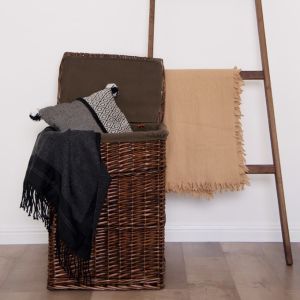 Rattan Wicker Willow Baby Toys Dirty Clothes Storage Laundry Basket ECO Friendly