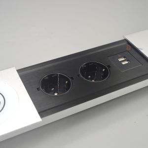 Quality Sliding Power Socket With Usb Charging And Wireless Charger for sale