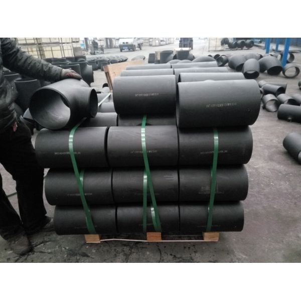 64'' Pipeline BW Stainless Steel Pipe Tee Carbon Steel Straight Tee Fitting