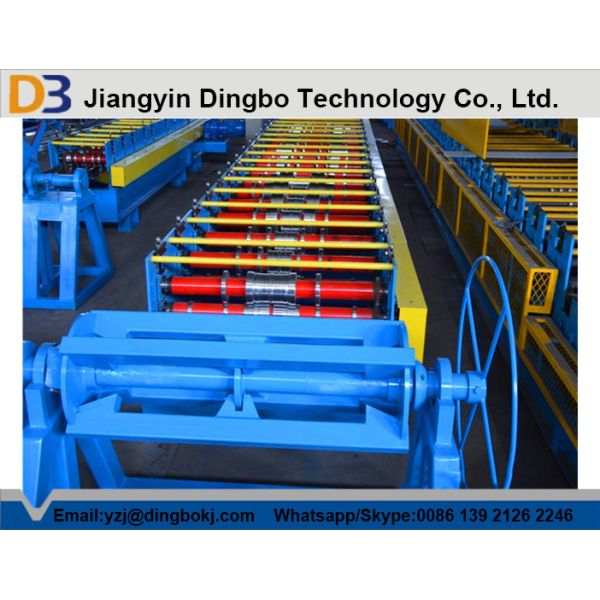 Sheet Metal Decking Roll Forming Machine with PLC Controlling System for