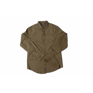 Solid Color Business Men'S Casual Stretch Shirts 59% Cotton 35% Nylon