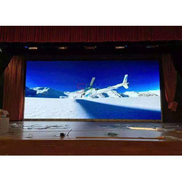 1/16 scan 4mm Video Wall Indoor Fixed LED Display panels Stainless Steel Cabinet