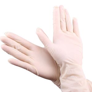 Custom Powdered Latex Gloves Non Sterile Medical Patient Examination Glove