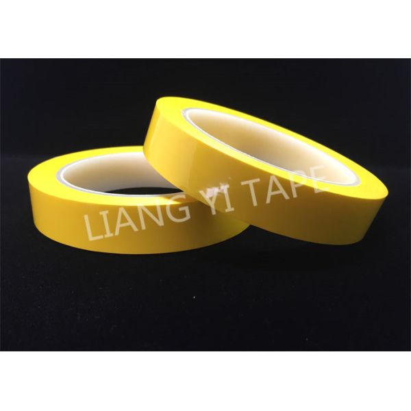 Buy Yellow PET Film Backing Acrylic Adhesive Die Cut Masking Tape at wholesale prices
