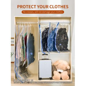 Space Saver Vacuum Compression Hanging Vacuum Storage Bag Down Jacket Vacuum