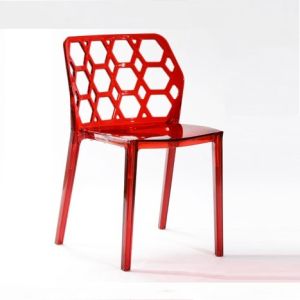 Water Cube Leisure Plastic Chair,LeisureMod Cove Transparent Black Acrylic