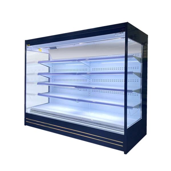 Multideck Open Chiller Refrigerated Shelves Multideck Cabinets With Curtain
