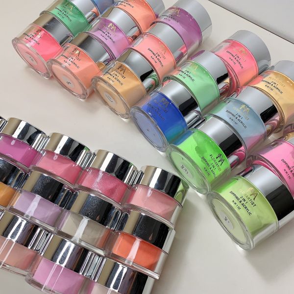 Free Sample Colored Fast Dry Acrylic Nail Powder High Gloss Acrylic Dipping
