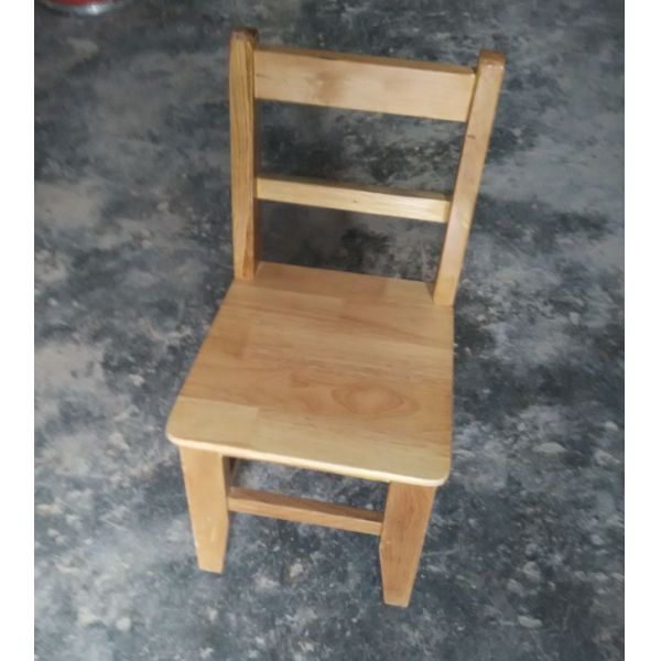 Hardwood Kindergarten Classroom Furniture , Solid Wooden Childrens Chairs