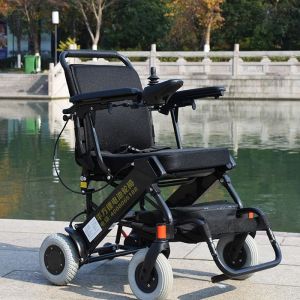 Disabled Easy Classic Foldable Electric Wheelchair With Lithium Battery