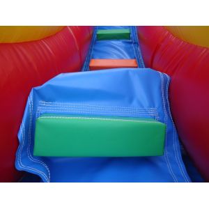 Inflatable Water Pool Red Closed Double Slides Children Bounce House Commercial