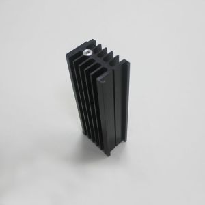 High Efficiency Aluminum Profile Cooling Heat Sink Black Anodizing