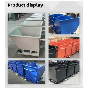 Mild Steel Self Dumping Forklift Bin Self Tipping Bin