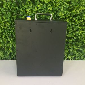 Black Metal Large Area Scent Diffuser With Timer / Wall Mountable Hvac Scent