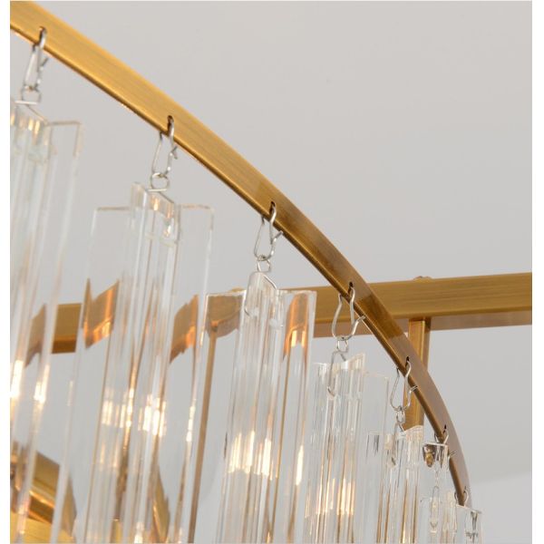 Diamond Cut E14 Chandelier Round Pendant Chandelier Lights Rustproof 100lm/W