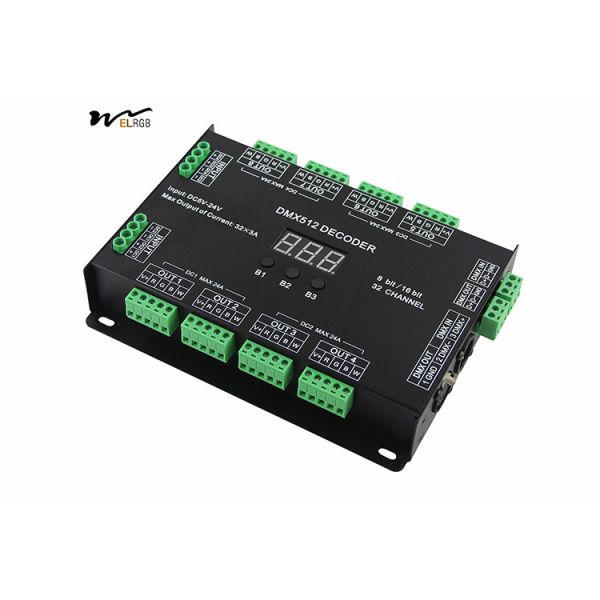 Buy Customizable 32 Channel 96A RGBW DMX 512 LED Decoder Controller for Lighting Solutions at wholesale prices