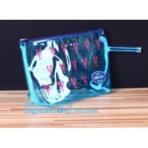 Backpack Slider Zipper Bags / Vase Drawstring Bag Waterproof PVC Header