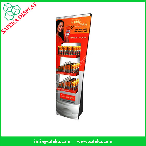 Point of sale store display stand Promotion advertising cardboard beauty products display stand