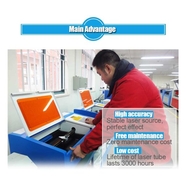 Desktop Stamp CO2 Laser Engraving Machine With Automatic Control System