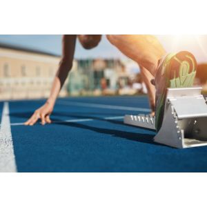 ITF High Elasticity 400M Eco Tiles Flooring For high school track