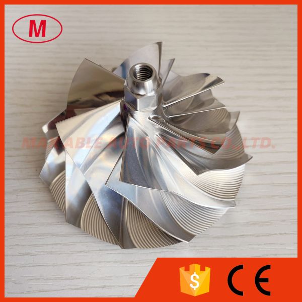 HX40 64.50/90.00mm 6+6 blades Bullet Head turbocharger milling/aluminum 2618/billet compressor wheel