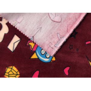 Eco Friendly Stretchy 144F Printed Super Soft Minky Plush Fabric