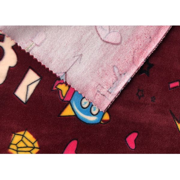 Buy Eco Friendly Stretchy 144F Printed Super Soft Minky Plush Fabric at wholesale prices