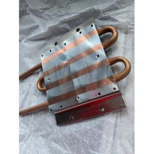 Anti Anodizing Al 6063 Al 6061 Water Cooling Plate With Copper Tube