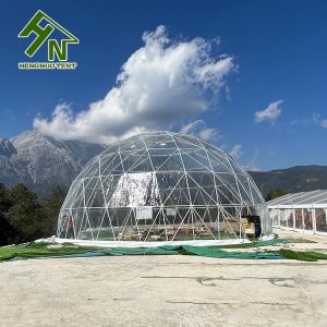 Clear Geodesic Dome Tent 13m Diameter For Event Garden