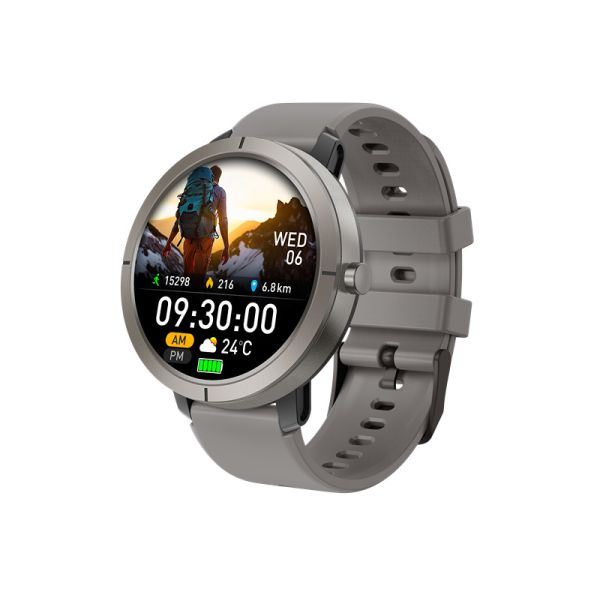 Straps Liquid Silicone Military Bluetooth Call Smartwatch with 5ATM Waterproof