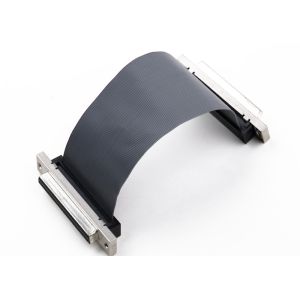 SCSI Female 1.27 Mm Pitch Ribbon Cable , Shielded 34 Pin Flat Ribbon Cable