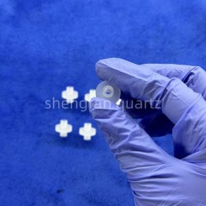 High Temp Opaque Perforated Quartz Parts Thickness 100mm