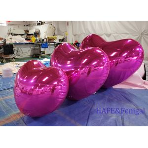 Inflatable Reflective Shiny Heart-Shaped Mirror Balloon Activity Atmosphere
