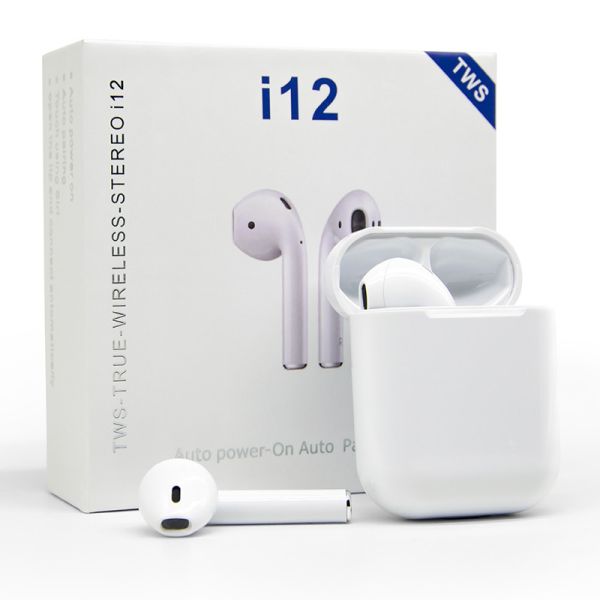 Buy 2019 Updated i12 Popup Window Touch BT 5.0 Mini Tws Ture Wireless Bass Bluetooth Earbud Earphone at wholesale prices