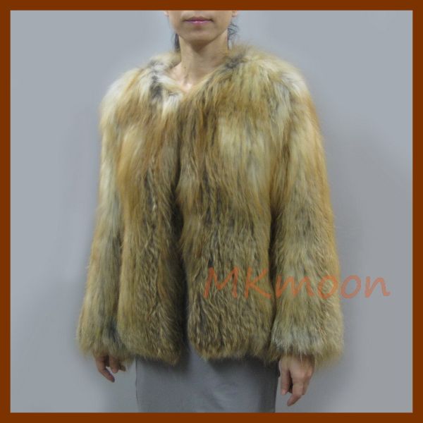 Buy knitted Fox fur coat at wholesale prices