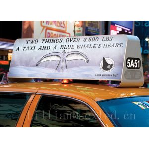 Advertising Car LED Information Double-Sided Sign Outdoor HD Taxi RGB Full Color