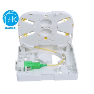 Indoor Mini Ftth Rosette Box 1core 2core With SC LC UPC Shuttered