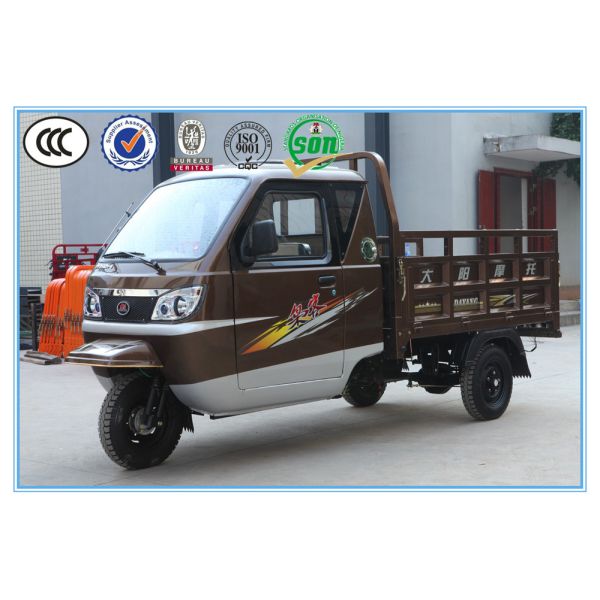 Automatic 250cc Closed Cabin 3 Wheel Motorcycle Cargo Tricycle With CCC