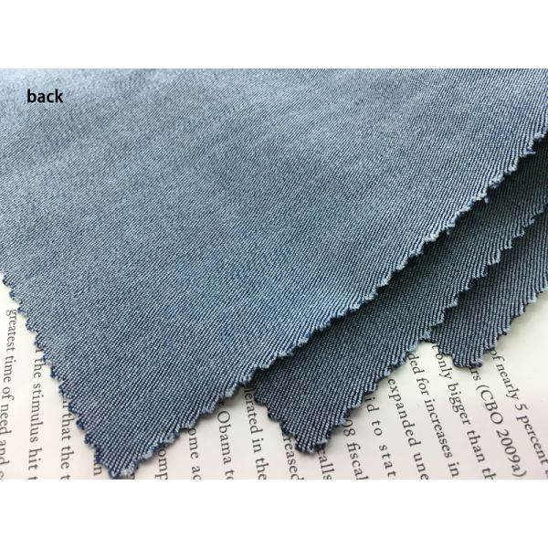 11.9oz 55.5 inch Stonewashed Denim Fabric 64% Cotton 23% Poly 10% Rayon 3% Spandex