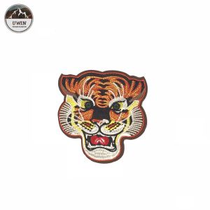 Special Design Tiger Iron On Patch , Personalized Iron On Patches 14 * 14CM Size