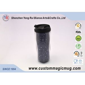 Quality Customizable Large Double Wall Mugs Plastic With Interlayer 12oz 350ml for sale