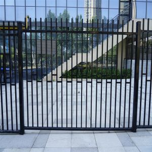 Infrastructure Two Rail Aluminum Fence Powder Coated Aluminium Balustrade