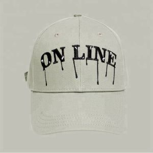 Custom Made Elegant Embroidered Baseball Caps Sun Protection Acylic / Wool