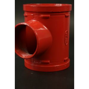 2.5 Mpa Tee Grooved Connection Grooved For Easy Installation Piping System