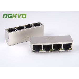 China 10/100BASE EMI Network Modular Jack RJ45 With Integrated Magnetics 1 X 4 Port on sale