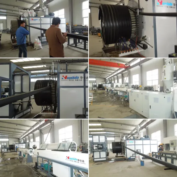 200-3000mm Hollow Wall HDPE Spiral Structured Wall Pipe Extrusion Line