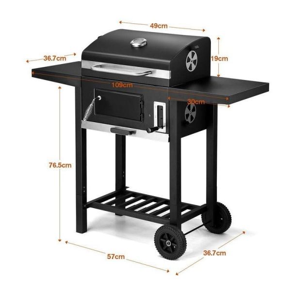 Buy Large Smokeless BBQ Roaster Oven Portable Woodfired Camping Rotisserie Charcoal Grill at wholesale prices