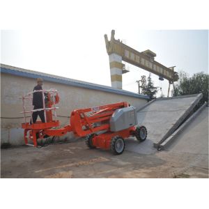 Telescopic Self Propelled Boom Lift 4*2 AC Drive With Manual Emergency Pump