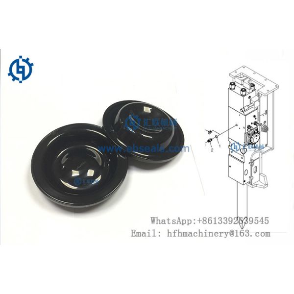 Buy Black Furukawa HB8G Demolition Hammer Parts Breaker Diaphragm Water Proof at wholesale prices